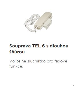 Canon příslušenství telefonní sluchátko TEL 6 KIT BÍLÉ