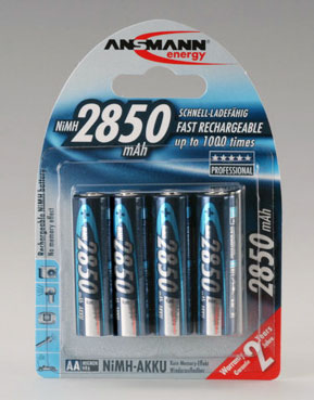 Ansmann akumulátor AA NiMH 2850 mAh (4 ks)