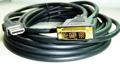 GEMBIRD Kabel HDMI-DVI 3m, M/M stíněný, zlacené kontakty