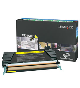 Lexmark C734, C736, X734, X736, X738 Yellow Return Programme Toner Cartridge (6K