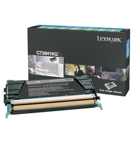 C736, X736, X738 Black High Yield Return Programme Toner Cartridge  (12K)