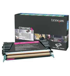 Lexmark C736, X736, X738 Magenta High Yield Return Programme Toner Cartridge (10