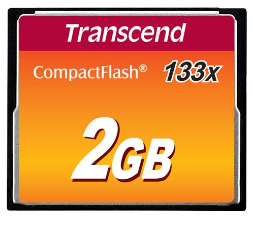 Transcend 2GB CF (133X) paměťová karta (MLC)