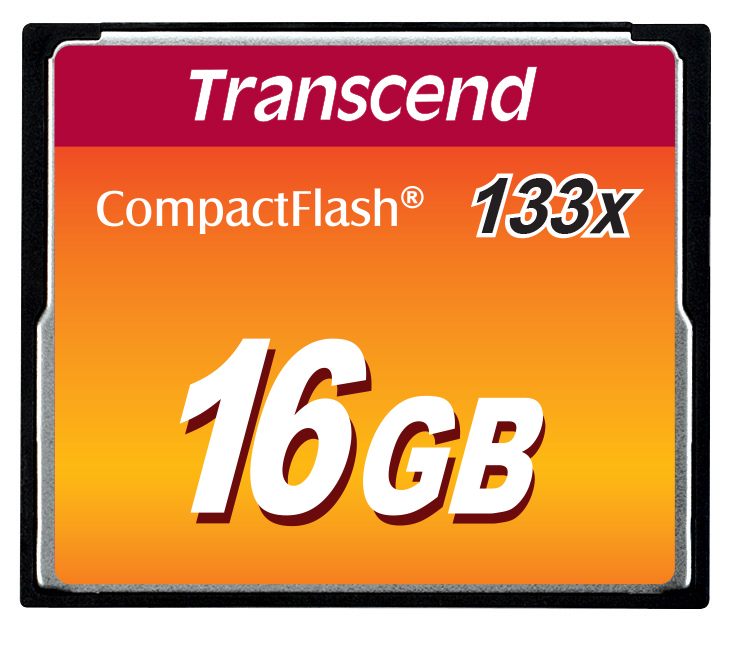 Transcend 16GB CF (133X) paměťová karta (MLC)