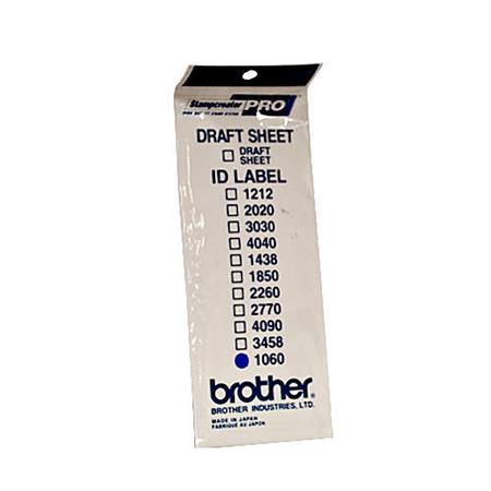 Brother ID-1060, štítek razítka s průhlednou krytkou, 12ks (10x60 mm)