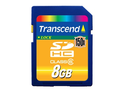 Transcend 8GB SDHC (Class 4)  paměťová karta