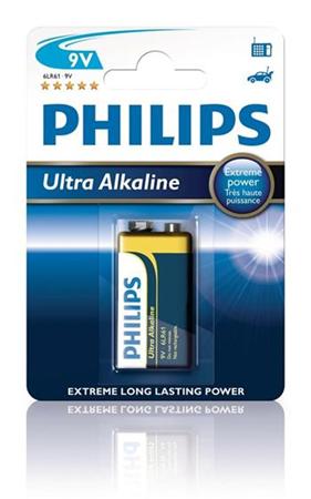 Philips baterie 9V ExtremeLife+, alkalická - 1ks