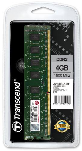 Transcend paměť 4GB DDR3-1600 U-DIMM (JetRam) 2Rx8 CL11