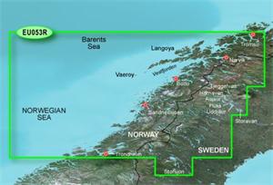 Garmin Bluechart G2 Vision VEU053R - Trondheim-Tromso, území velikosti Regular,