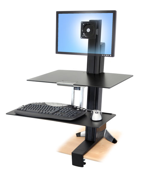 ERGOTRON WorkFit-S, Single-LD, nastavitelný stolní držák pro monitor, kláv.+myš.