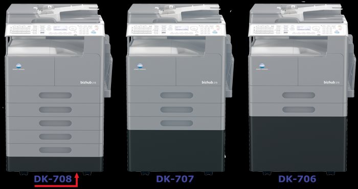 Konica Minolta DK-707 stolek střední pro Bizhub 215/226/225i