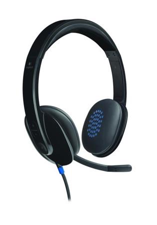 Logitech náhlavní souprava Headset H540, USB, černá