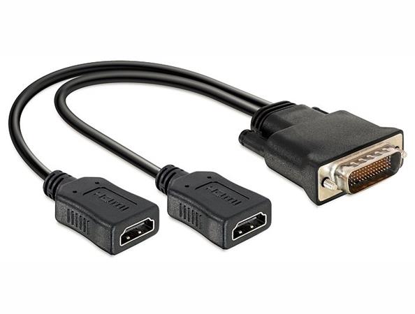 Delock adaptér DMS-59 samec> 2 x HDMI samice 20 cm