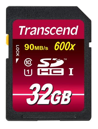 Transcend 32GB SDHC (Class 10) UHS-I 600x (Ultimate) MLC paměťová karta