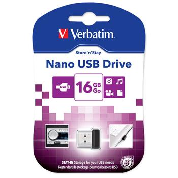 VERBATIM Store `n` Stay NANO 16GB USB 2.0 černá