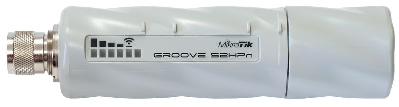 MikroTik RBGroove-52HPn outdoor klient 2,4/5 GHz (802.11n, TDMA), 1x LAN, L3