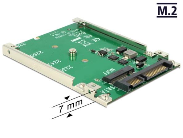 Delock 2.5” Konvertor SATA 22 Pin > M.2 NGFF