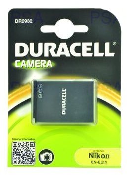 DURACELL Baterie - DR9932 pro Nikon EN-EL12, černá, 1000 mAh, 3.7V