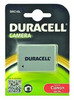 DURACELL Baterie - DRC10L pro Canon NB-10L, černá, 820 mAh, 7.4 V