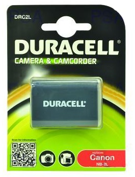 DURACELL Baterie - DRC2L pro Canon NB-2L, černá, 650 mAh, 7.4 V