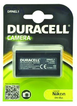 DURACELL Baterie - DRNEL1 pro Nikon NP-800, černá, 750 mAh, 7.4 V