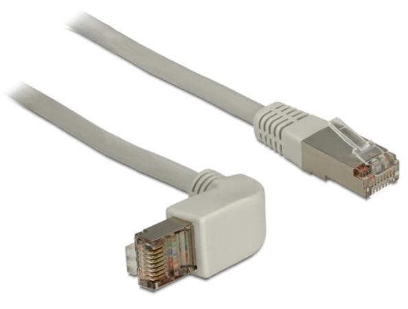 Delock Cable RJ45 Cat.6 SSTP pravoúhlý / přímý 0,5 m