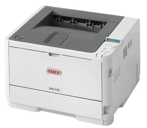 OKI B412dn A4, čb, 1200x1200, 33 ppm, USB 2.0 ,PCL6, duplex, síť