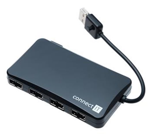 CONNECT IT USB 2.0 HUB se 4 oboustrannými porty REVERSE