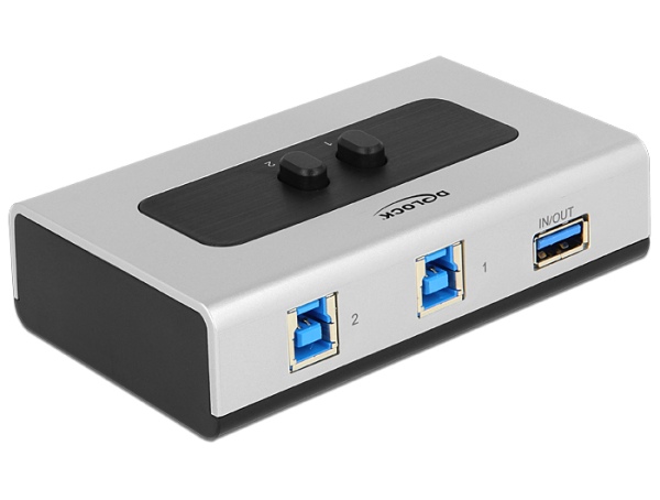 Delock přepínač USB 3.0 2 port ruční obousměrný