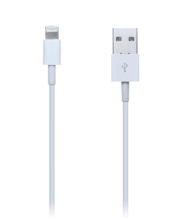 CONNECT IT Wrez Apple Lightning - USB, bílý, 2m