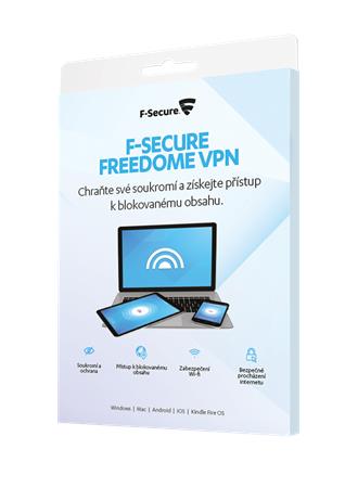 F-Secure Freedome VPN  - 3 instalace na 1 rok,  CZ - elektronicky