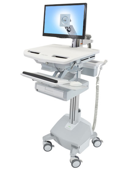 ERGOTRON StyleView® Cart with LCD Arm, LiFe Powered, 1 Drawer, pojízdný stojan,
