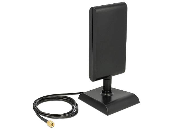 Delock LTE Antenna SMA Band 1/3/7/20 2 ~ 4 dBi Directional Joint With Stand Blac