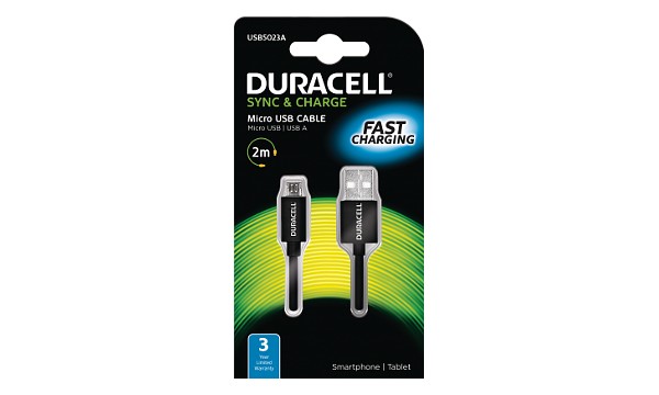 Duracell -  napájecí a synchronizační kabel pro Micro USB zařízení 2m