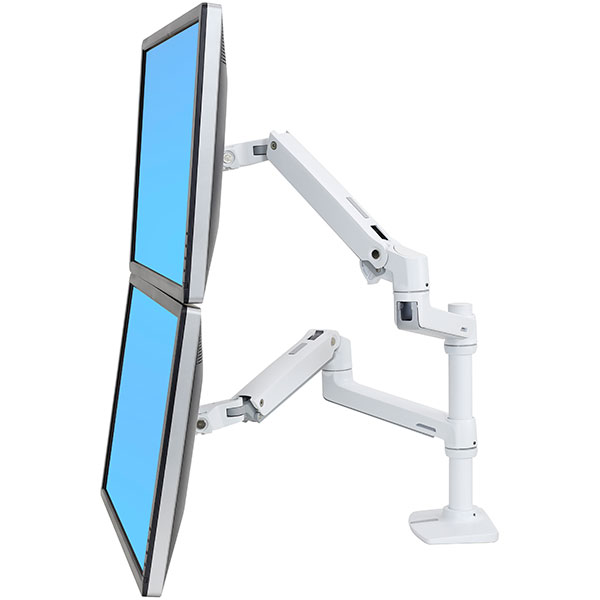 ERGOTRON LX Dual Stacking Arm, stolní ramena pro 2 lcd. max. 27", flexibilní , b