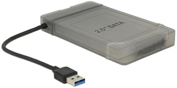 Delock Converter USB 3.0 Type-A male > SATA 6 Gb/s 22 pin with 2.5” Protection C