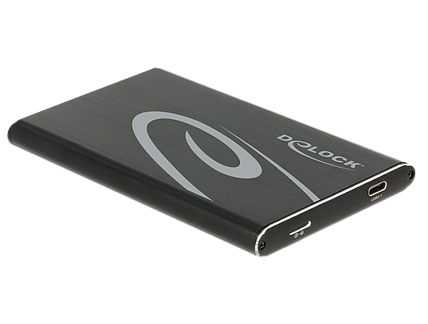 Delock 2.5” externí skříň pro SATA HDD s připojením na SuperSpeed USB 10 Gbps (U