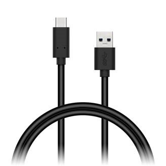 CONNECT IT Wirez USB C (Type C) - USB, tok proudu až 3A !,černý, 0,5 m