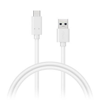 CONNECT IT Wirez USB C (Type C) - USB, tok proudu až 3A !, bílý, 2 m