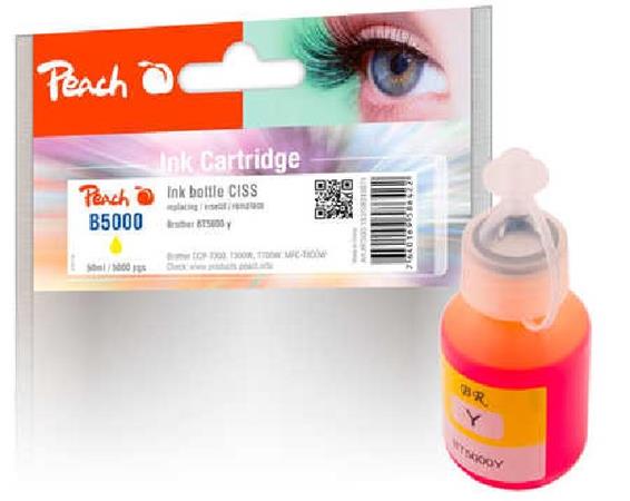 PEACH kompatibilní cartridge Brother CISS BT5000, yellow, PI500-183,  50ml