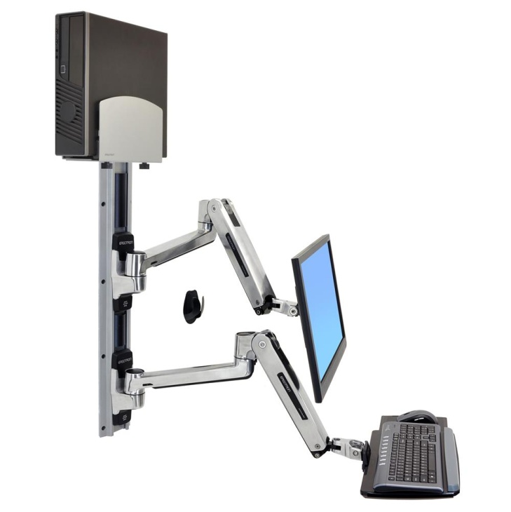 ERGOTRON LX SIT STAND WALL MOUNT SYSTEM, systém držáků na zeď, monitor (all in o