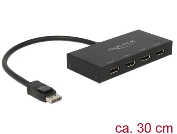 Delock Displayport 1.2 Splitter 1 x Displayport in > 4 x Displayport out 4K