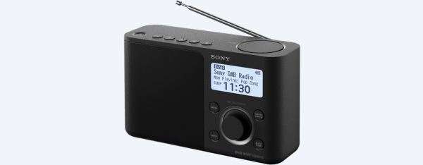 SONY XDR-S61DB Přenosné FM/DAB rádio, černé, víceřádkový bíle podsvícený display