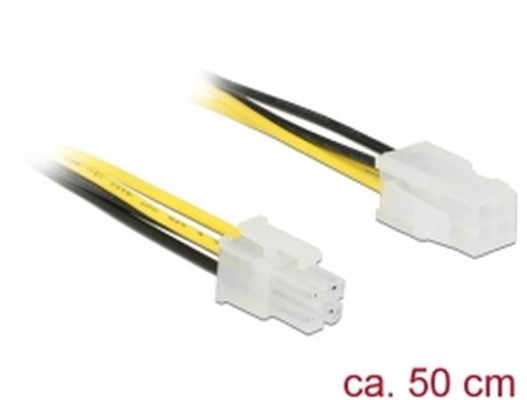 Delock Prodlužovací kabel P4 4 pin samec > P4 4 pin samice 50 cm