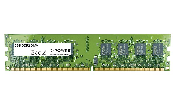 2-Power 2GB MultiSpeed 533/667/800 MHz DDR2 Non-ECC DIMM 2Rx8 ( DOŽIVOTNÍ ZÁRUKA