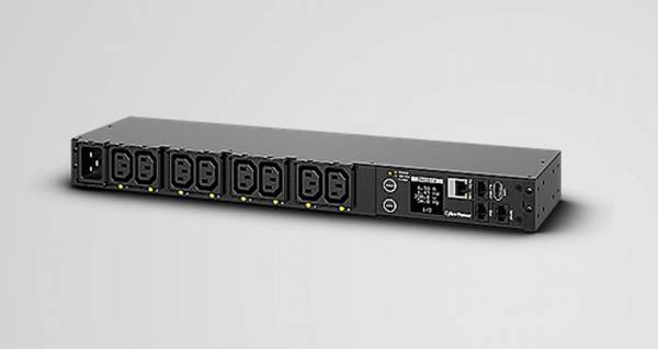 CyberPower RackMount spínané PDU s měřením zásuvek, C20->8x C13,16A,1U