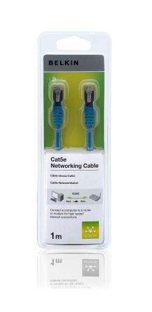 Belkin kabel CAT5e RJ45 datový černý,2m