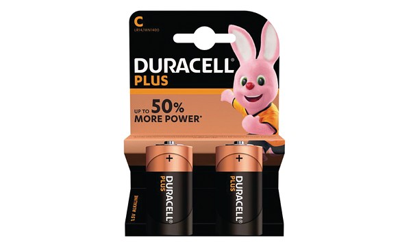 Duracell MN1400B2 Duracell Plus C Size 2 Pack