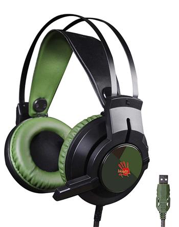 A4tech Bloody J437 herní sluchátka s mikrofonem, 7.1.,7 barev podsvícení, USB, z