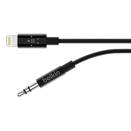 Belkin kabel Lightning - 3,5mm jack, 0,9m  - černý